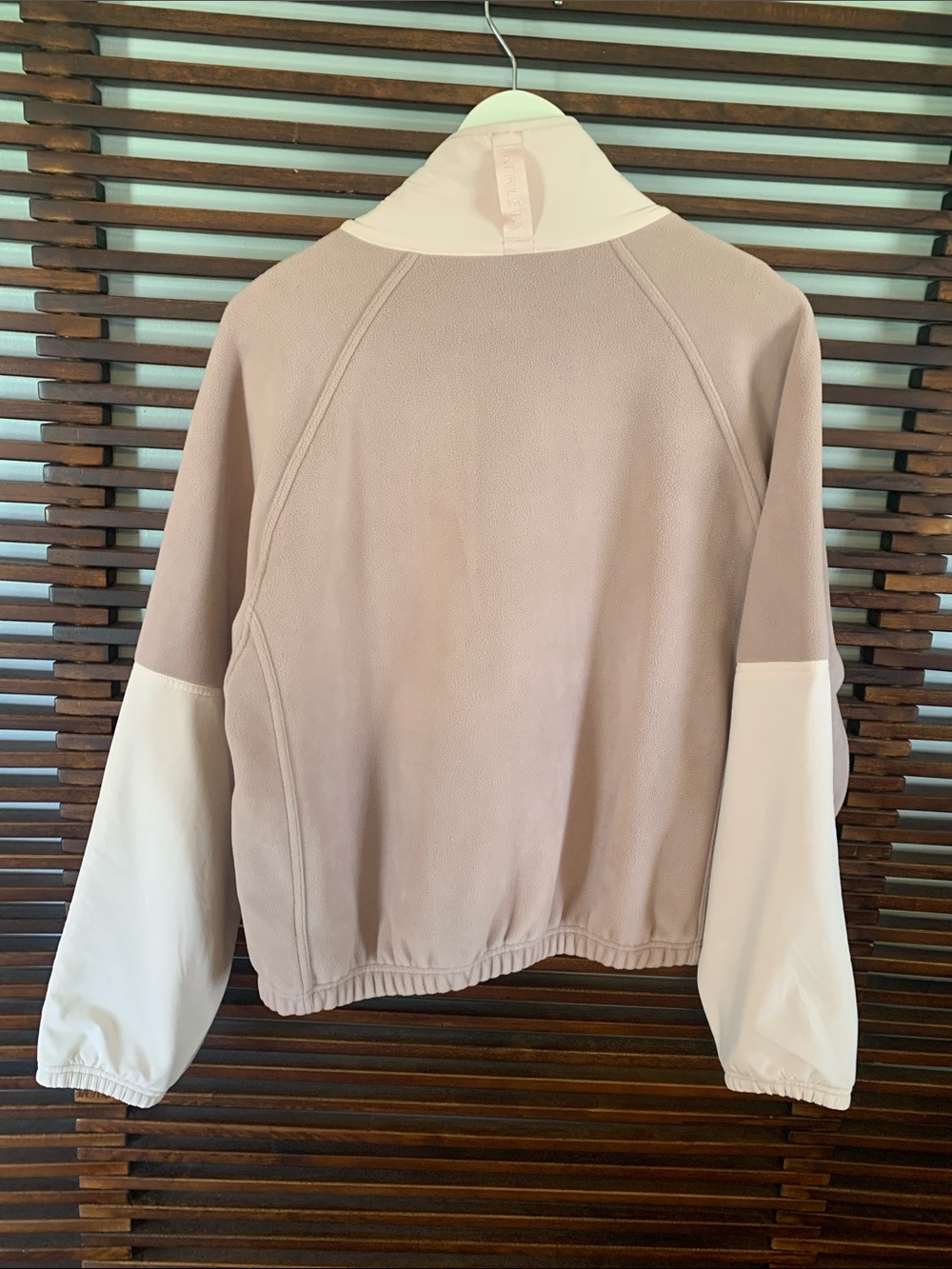 Athleta Mauve-Pink Snap Pullover - Picture 6 of 9